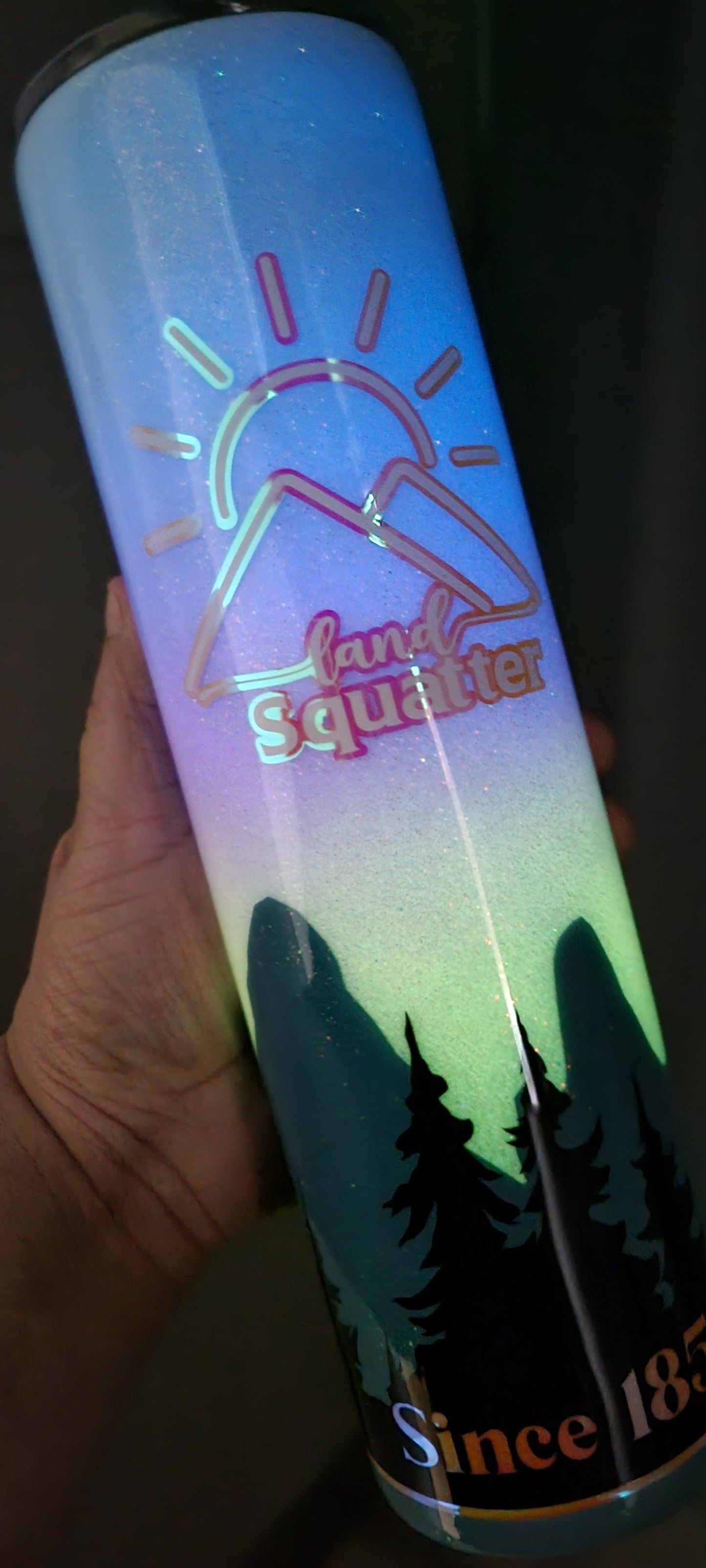 32oz Sunset Glow Land Squatter Tumbler