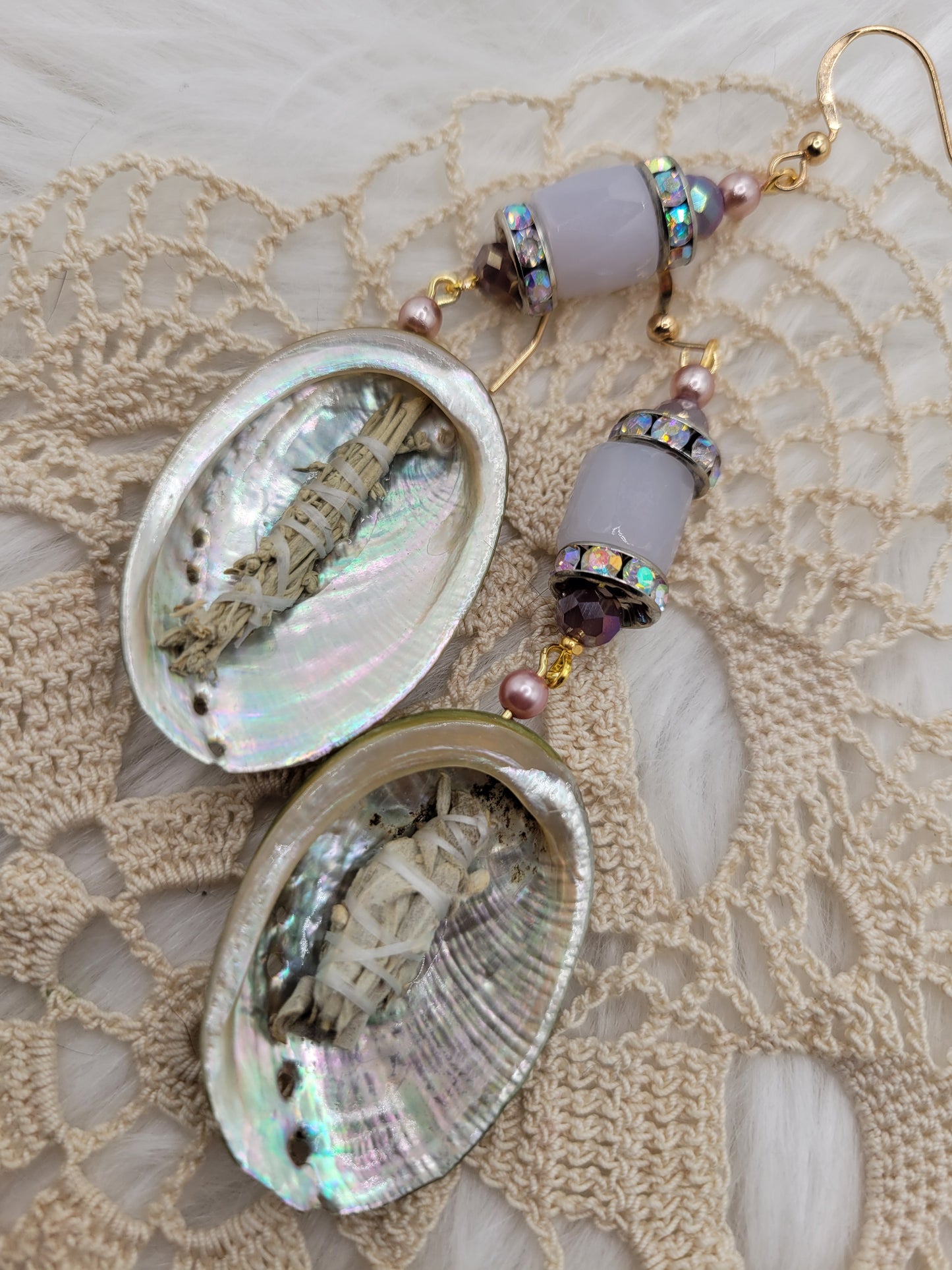 Purple Smudge Earrings