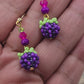 Blackberry beaded earrings (Copy)