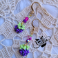 Blackberry beaded earrings (Copy)