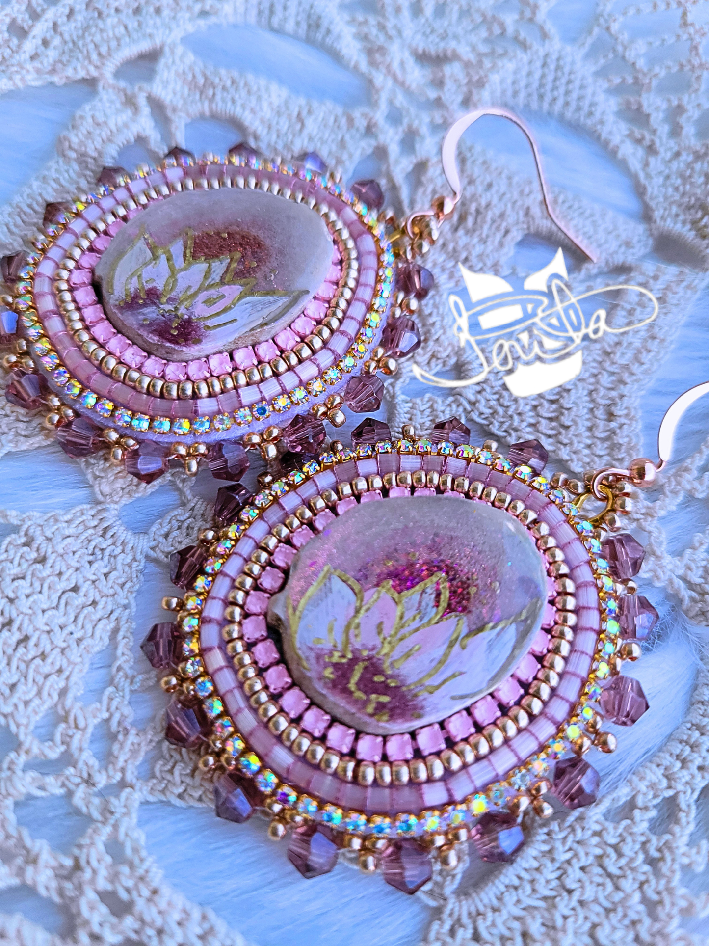 "It's givin"... antler beaded earrings.