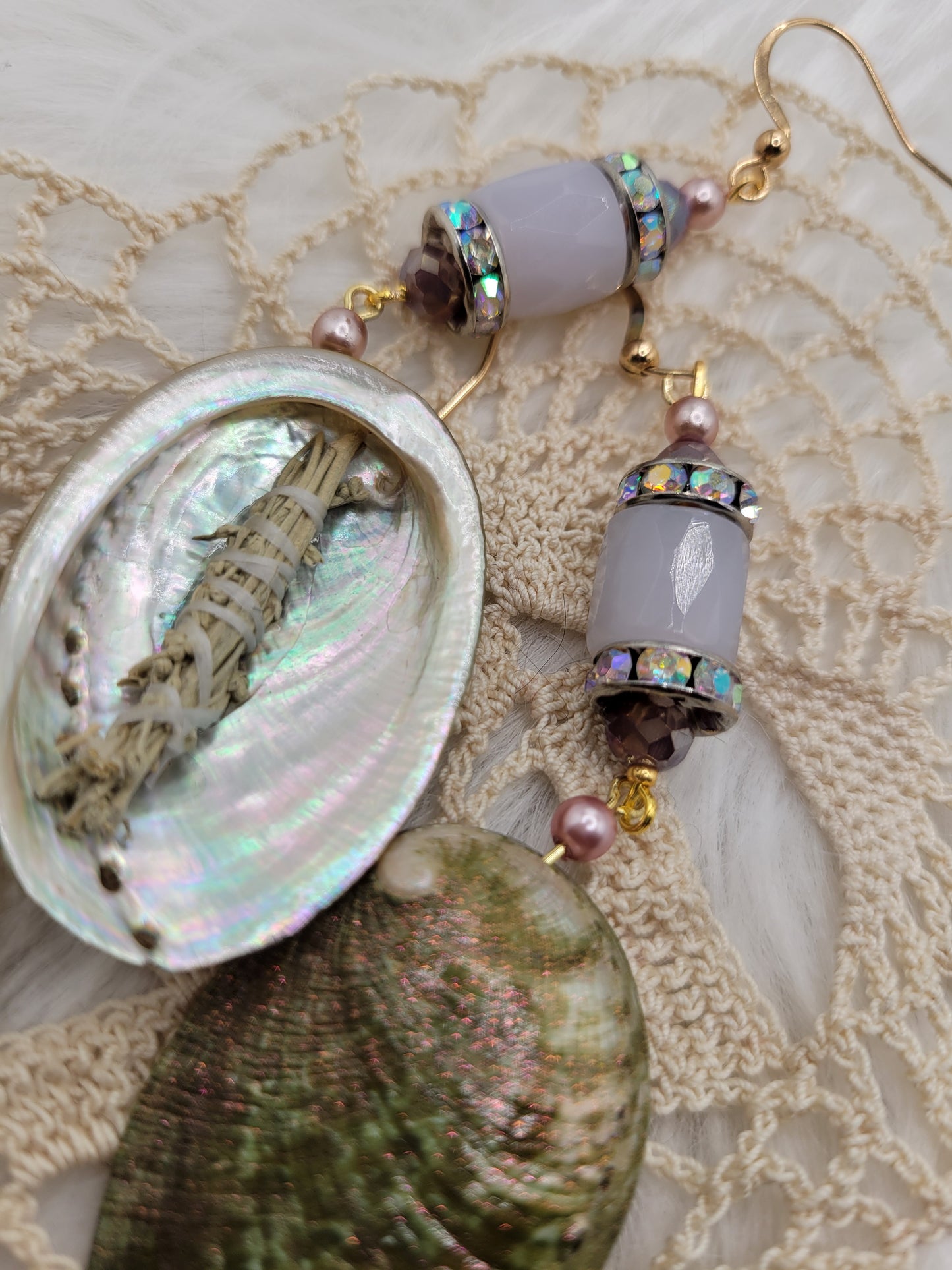 Purple Smudge Earrings