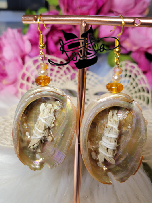 Honey Bee Smudge Earrings