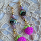Magenta Berry Earrings