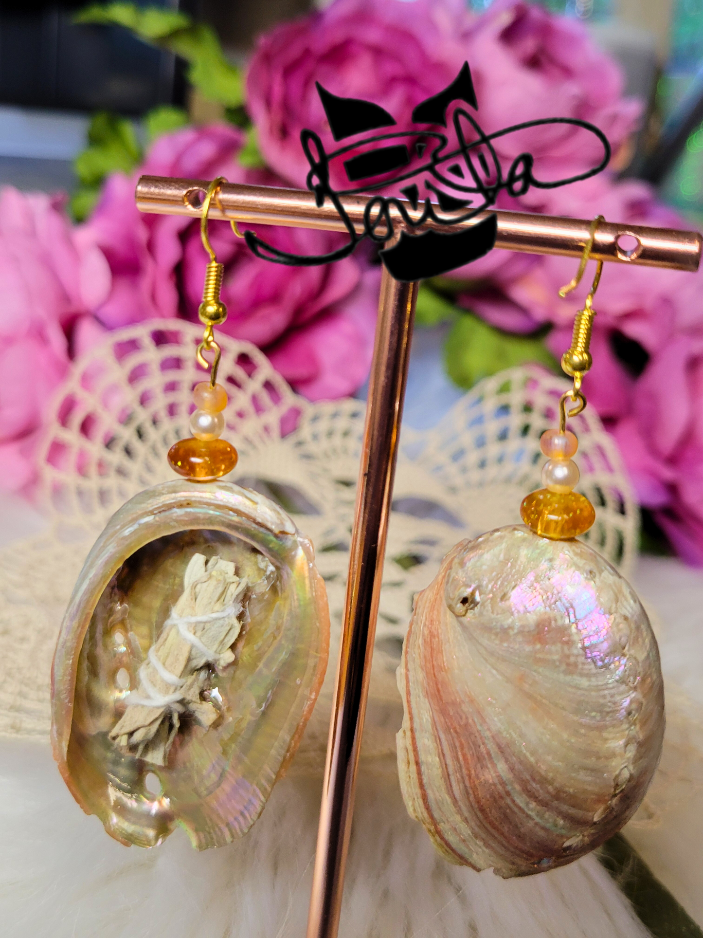 Honey Bee Smudge Earrings