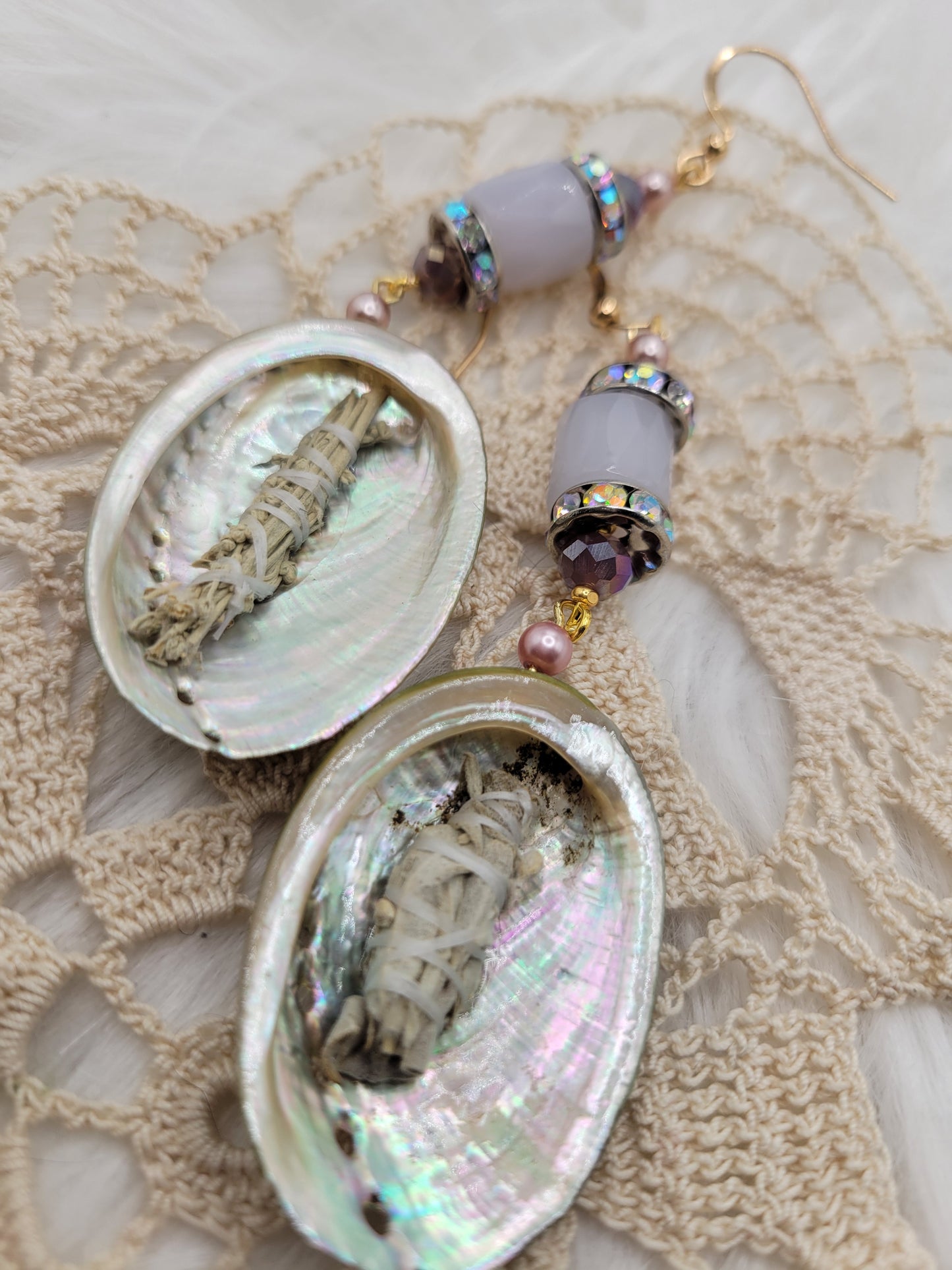 Purple Smudge Earrings