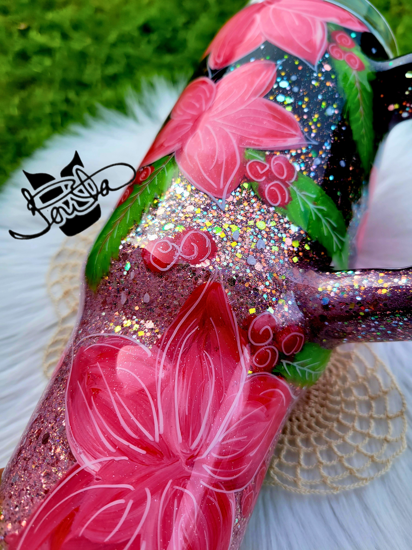 40oz Red Holiday Tumbler