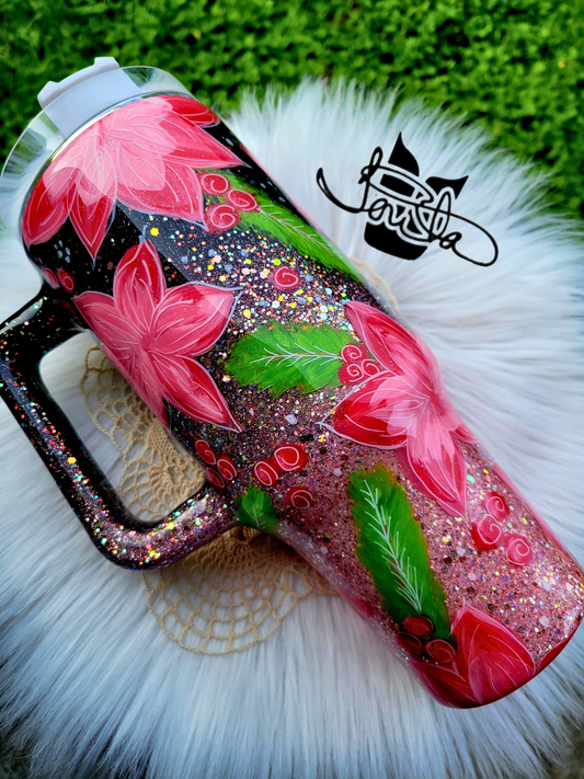 40oz Red Holiday Tumbler