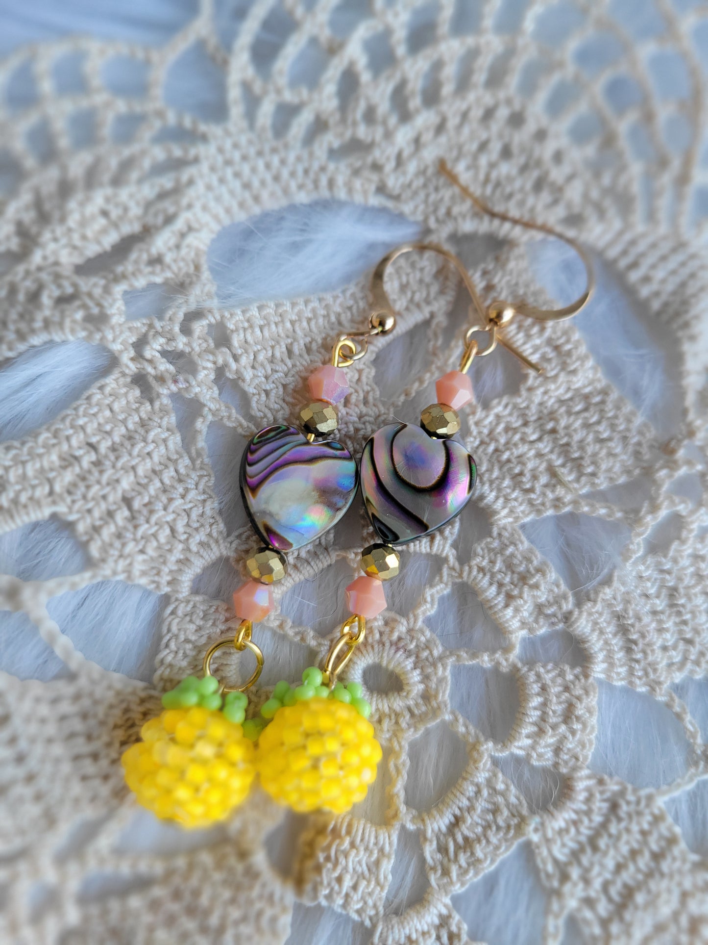 Yellow Berry Earrings