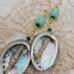 Green Smudge Earrings