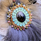 Antler/fur beaded earrings