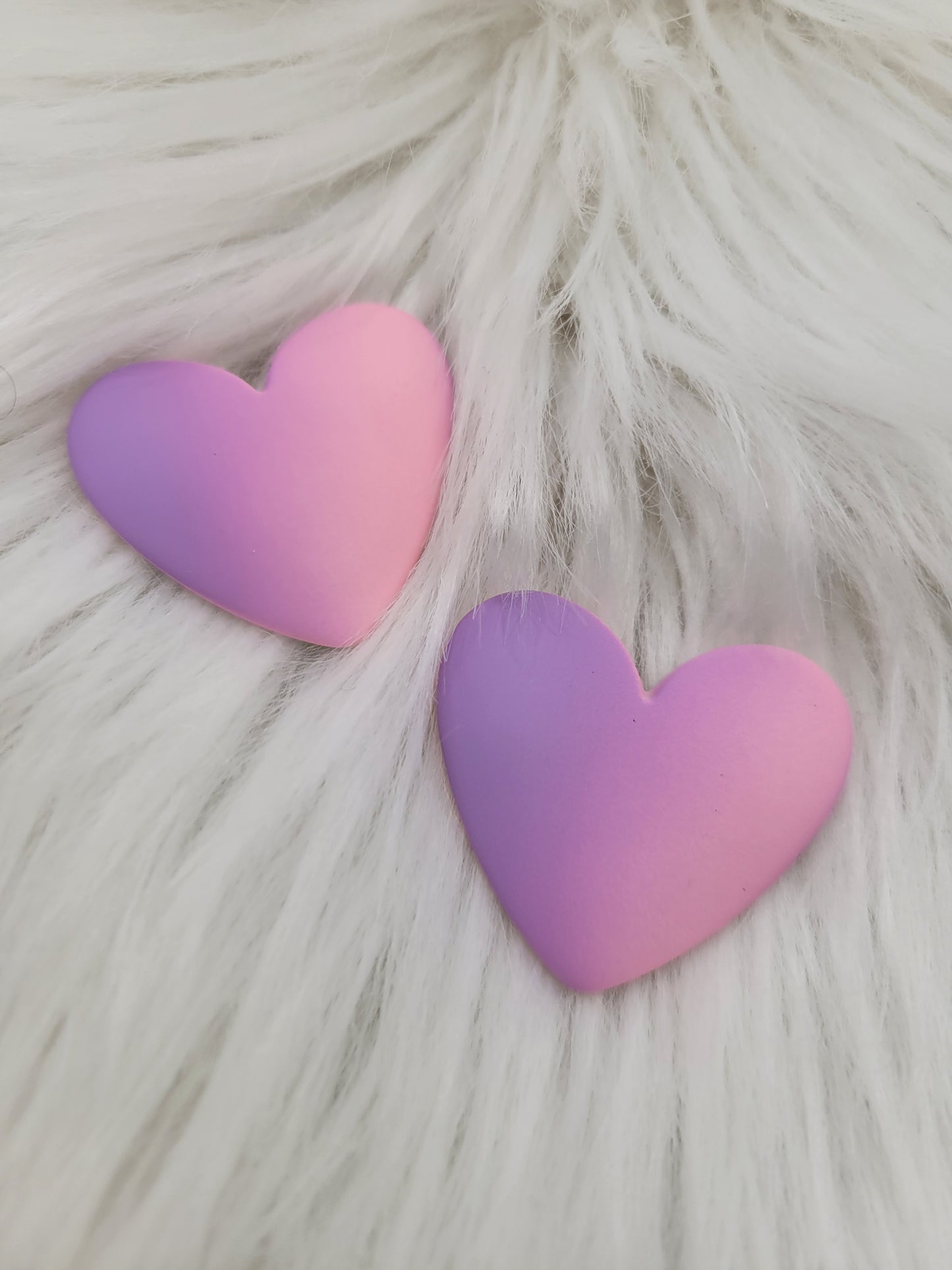 Matte Ombre Heart Cabochon