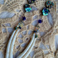 Stacked heart abalone beads with Dentalium dangles