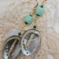 Green Smudge Earrings