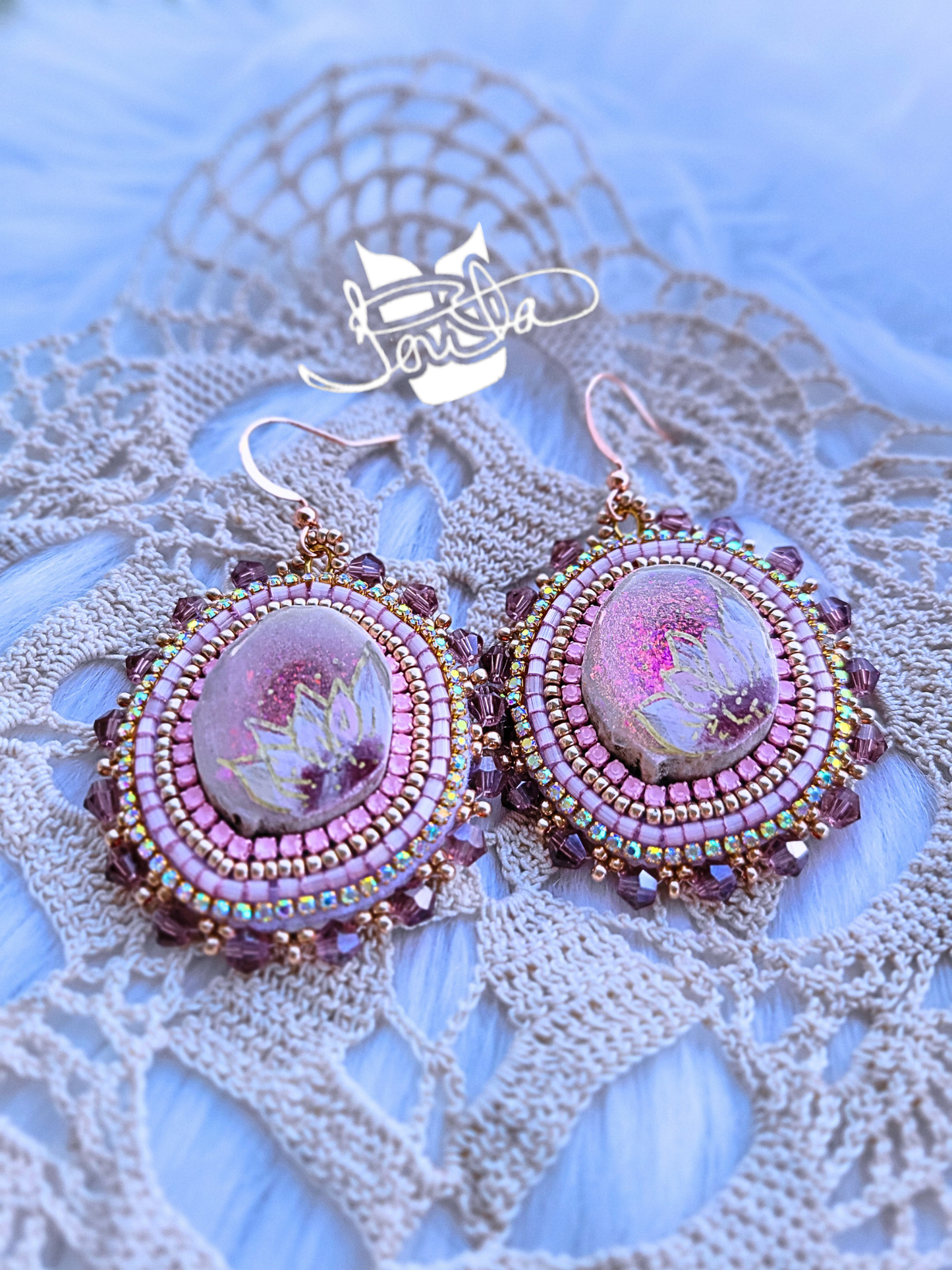 "It's givin"... antler beaded earrings.