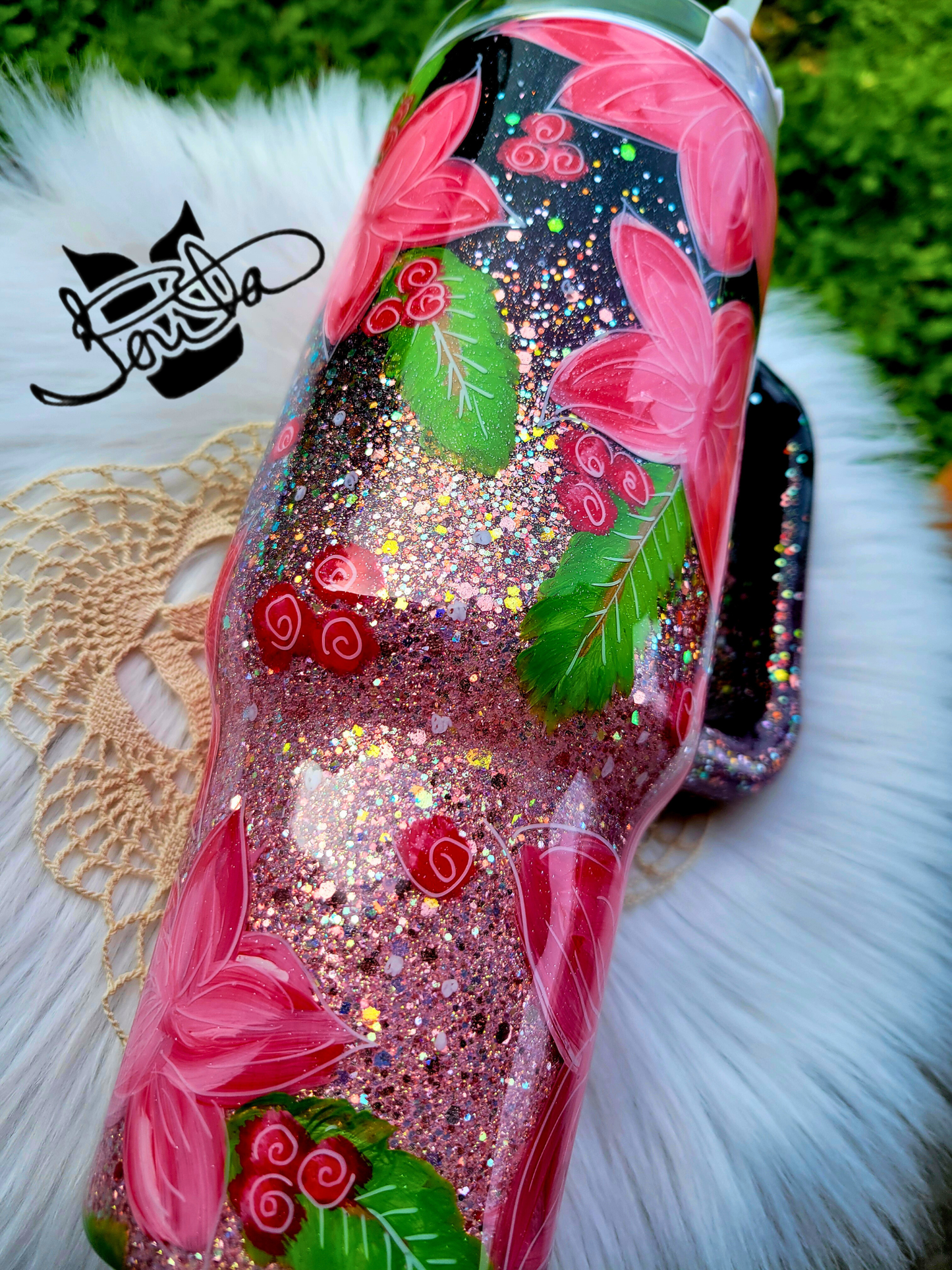 40oz Red Holiday Tumbler