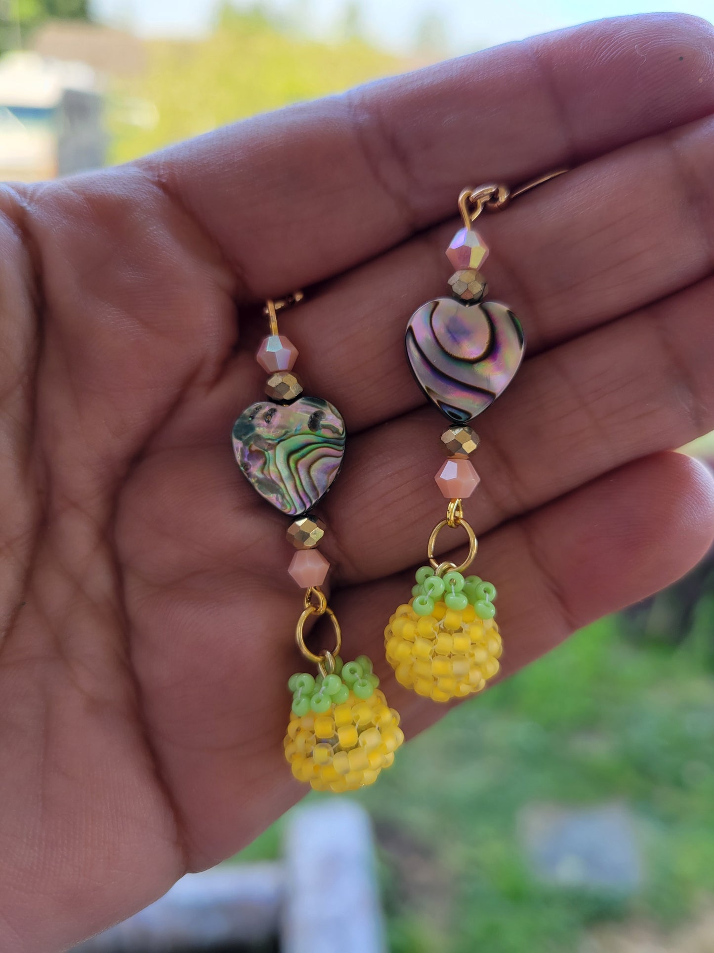 Yellow Berry Earrings
